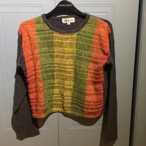 Red, Green, Yellow Long Sleeve Top
